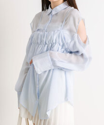 OLIVE des OLIVE | シアシャツ＆バルーンビスチェSET　1041040160(シャツ/ブラウス)