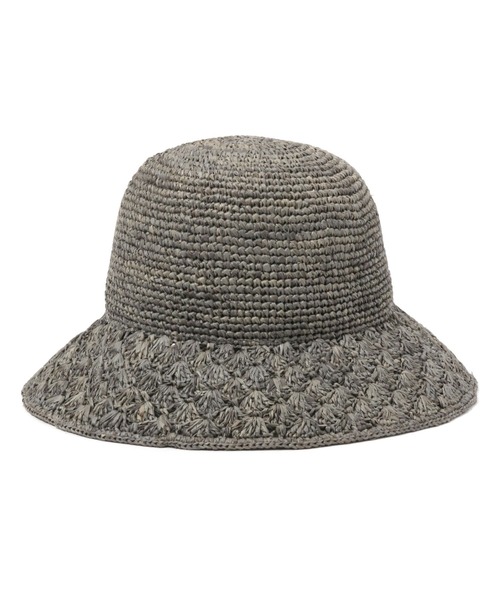 studio CLIP（スタディオクリップ）の「ラフィア細編みキャペリン（ハット・レディース・ブラウン/グレー/ナチュラル・FREE）」の2枚目の写真