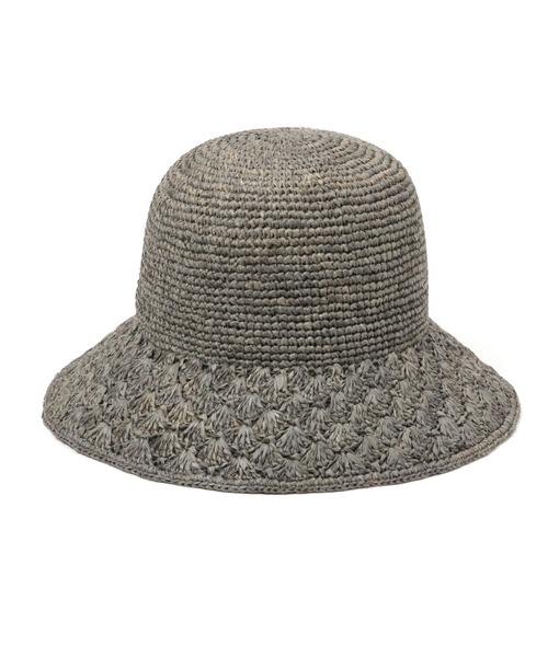 studio CLIP（スタディオクリップ）の「ラフィア細編みキャペリン（ハット・レディース・ブラウン/グレー/ナチュラル・FREE）」の8枚目の写真