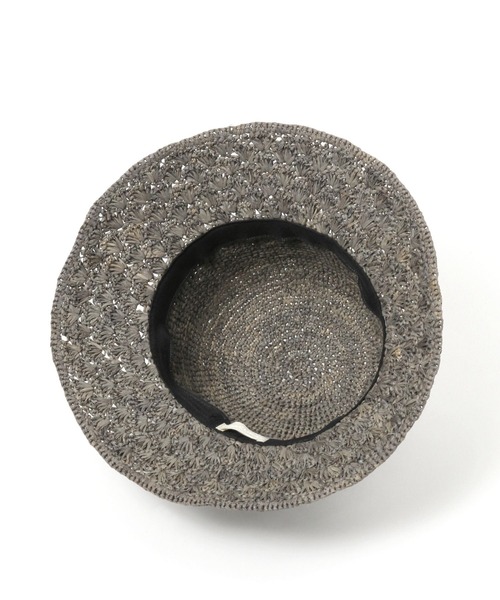 studio CLIP（スタディオクリップ）の「ラフィア細編みキャペリン（ハット・レディース・ブラウン/グレー/ナチュラル・FREE）」の9枚目の写真