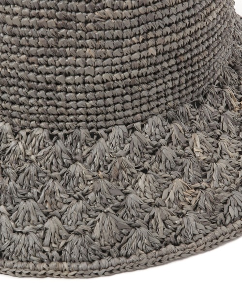 studio CLIP（スタディオクリップ）の「ラフィア細編みキャペリン（ハット・レディース・ブラウン/グレー/ナチュラル・FREE）」の11枚目の写真