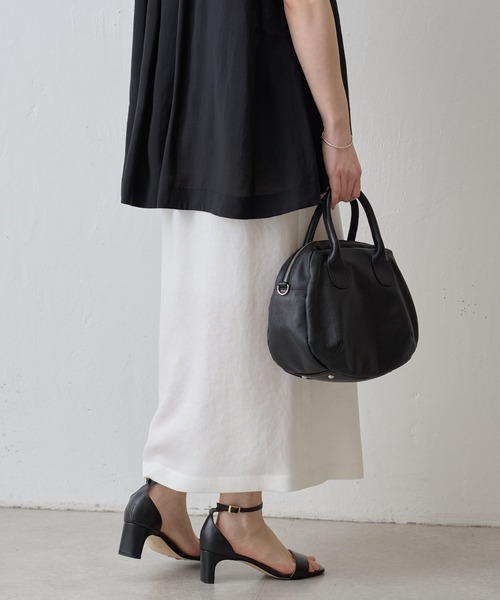 BEARDSLEY（ビアズリー）の「《LIVETART・洗える》麻調合繊ポケットスカート（スカート・レディース・ベージュ/ホワイト・S/M）」の4枚目の写真