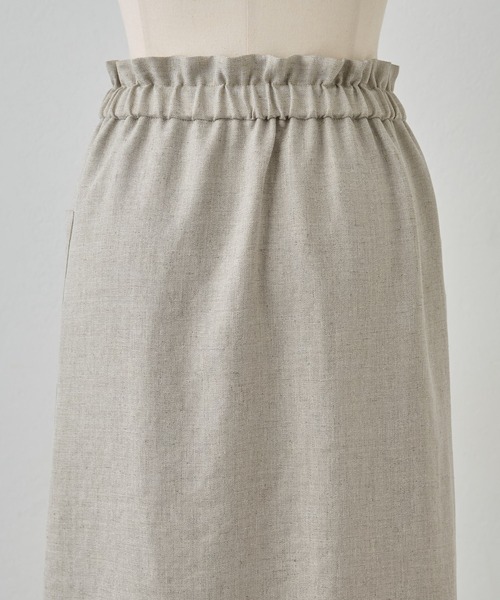 BEARDSLEY（ビアズリー）の「《LIVETART・洗える》麻調合繊ポケットスカート（スカート・レディース・ベージュ/ホワイト・S/M）」の15枚目の写真