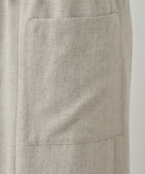BEARDSLEY（ビアズリー）の「《LIVETART・洗える》麻調合繊ポケットスカート（スカート・レディース・ベージュ/ホワイト・S/M）」の17枚目の写真