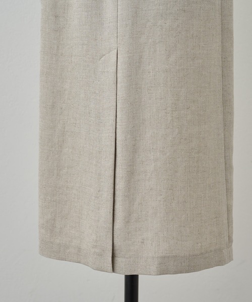 BEARDSLEY（ビアズリー）の「《LIVETART・洗える》麻調合繊ポケットスカート（スカート・レディース・ベージュ/ホワイト・S/M）」の18枚目の写真