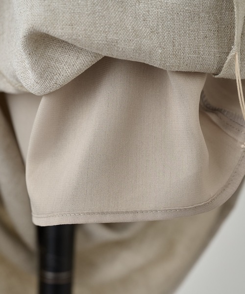 BEARDSLEY（ビアズリー）の「《LIVETART・洗える》麻調合繊ポケットスカート（スカート・レディース・ベージュ/ホワイト・S/M）」の20枚目の写真