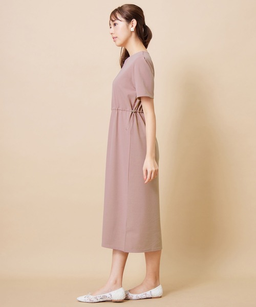 alotta（アロッタ）の「カットジョーゼットドロスト使いワンピース（ワンピース・レディース・ピンク・LARGE/MEDIUM/X-LARGE）」の4枚目の写真