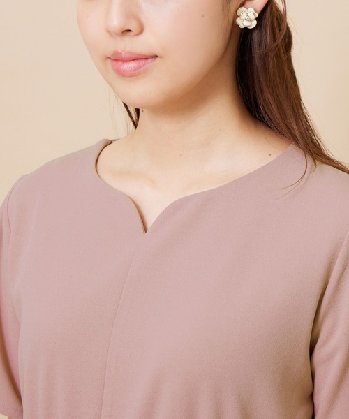 alotta（アロッタ）の「カットジョーゼットドロスト使いワンピース（ワンピース・レディース・ピンク・LARGE/MEDIUM/X-LARGE）」の7枚目の写真