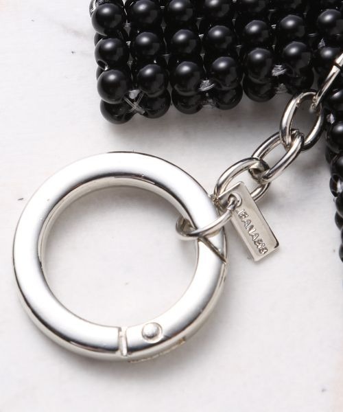 JEANASIS（ジーナシス）の「BEADS CHARM/118539（キーホルダー・レディース・ブラック/ブラック系その他/シルバー・FREE）」の6枚目の写真