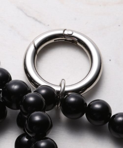 JEANASIS（ジーナシス）の「BEADS CHARM/118539（キーホルダー・レディース・ブラック/ブラック系その他/シルバー・FREE）」の9枚目の写真