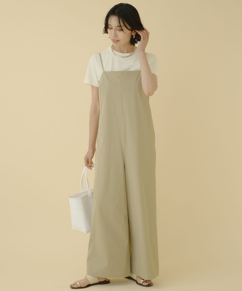 BARNYARDSTORM（バンヤードストーム）の「BARNYARDSTORM / 撥水キャミサロペット / ハンドウォッシャブル（サロペット/オーバーオール・レディース・ブラック/カーキ・1/0）」の13枚目の写真