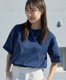 【ユニセックス】CROSS&STITCH/クロスアンドステッチ USAコットン クルーネック オーバーサイズ 無地Tシャツ / 半袖 メンズ レディース ユニセックス 秋 秋服 2026年秋冬