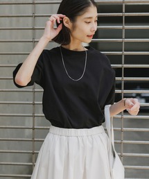 【ユニセックス】CROSS&STITCH/クロスアンドステッチ USAコットン クルーネック オーバーサイズ 無地Tシャツ / 半袖 メンズ レディース ユニセックス 秋 秋服 2026年秋冬