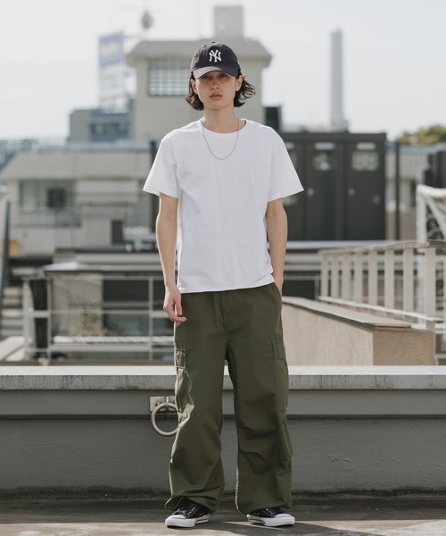 CROSS & STITCH（クロスステッチ）の「【ユニセックス】CROSS&STITCH/クロスアンドステッチ USAコットン クルーネック  オーバーサイズ 無地Tシャツ / 半袖 メンズ レディース ユニセックス 2026年 夏 夏服（Tシャツ/カットソー・メンズ・ホワイト/サンドベージュ/ネイビー/ブラック/ナチュラル/ダークグリーン・S/M/L/XL）」の20枚目の写真