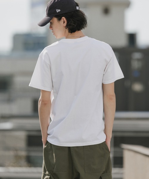 CROSS & STITCH（クロスステッチ）の「【ユニセックス】CROSS&STITCH/クロスアンドステッチ USAコットン クルーネック  オーバーサイズ 無地Tシャツ / 半袖 メンズ レディース ユニセックス 2026年 夏 夏服（Tシャツ/カットソー・メンズ・ホワイト/サンドベージュ/ネイビー/ブラック/ナチュラル/ダークグリーン・S/M/L/XL）」の18枚目の写真