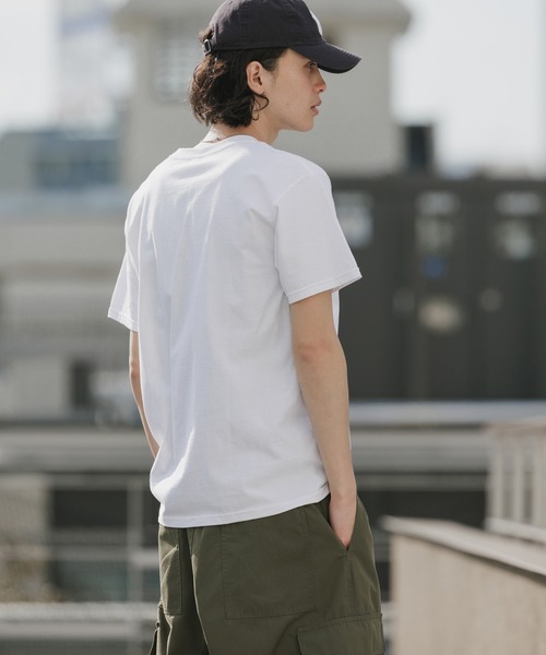 CROSS & STITCH（クロスステッチ）の「【ユニセックス】CROSS&STITCH/クロスアンドステッチ USAコットン クルーネック  オーバーサイズ 無地Tシャツ / 半袖 メンズ レディース ユニセックス 2026年 夏 夏服（Tシャツ/カットソー・メンズ・ホワイト/サンドベージュ/ネイビー/ブラック/ナチュラル/ダークグリーン・S/M/L/XL）」の19枚目の写真