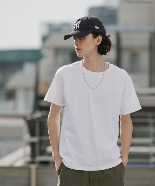 CROSS & STITCH（クロスステッチ）の「【ユニセックス】CROSS&STITCH/クロスアンドステッチ USAコットン クルーネック  オーバーサイズ 無地Tシャツ / 半袖 メンズ レディース ユニセックス 2026年 夏 夏服（Tシャツ/カットソー・メンズ・ホワイト/サンドベージュ/ネイビー/ブラック/ナチュラル/ダークグリーン・S/M/L/XL）」の17枚目の写真