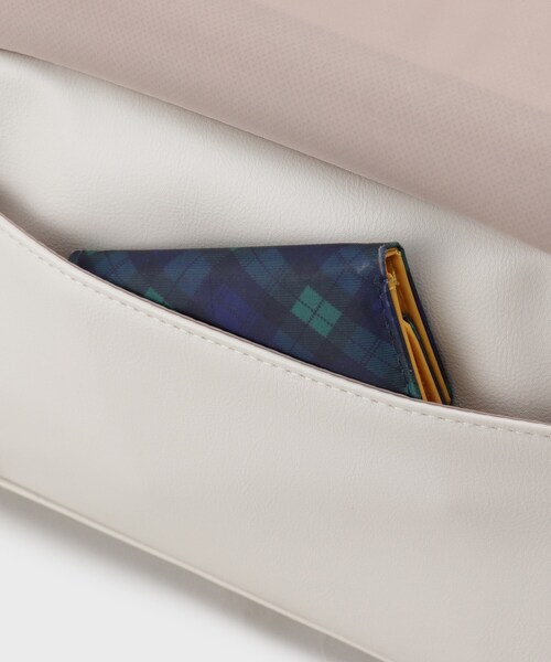 OPAQUE.CLIP（オペークドットクリップ）の「◆フラップポケット付きミニショルダーバッグ（ショルダーバッグ・レディース・ピンク系/ブラック/アイボリー/シルバー・00）」の8枚目の写真