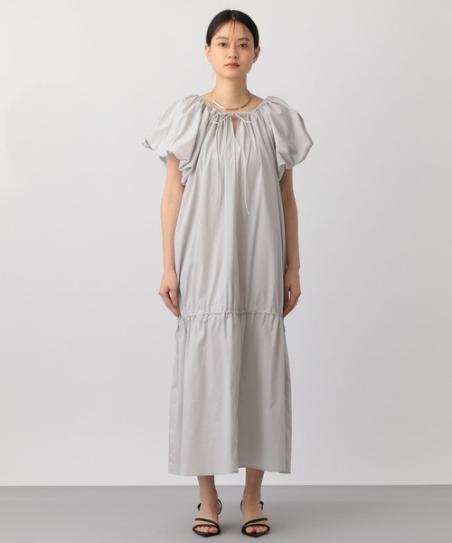 A part by（アパートバイ）の「バルンスリーブ2WAYワンピース（ワンピース・レディース・ブラック/グレー系その他/ネイビー・FREE）」の9枚目の写真