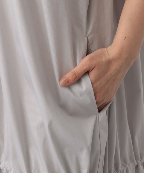 A part by（アパートバイ）の「バルンスリーブ2WAYワンピース（ワンピース・レディース・ブラック/グレー系その他/ネイビー・FREE）」の4枚目の写真