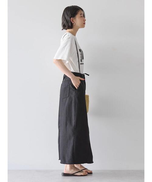 AMERICAN HOLIC（アメリカンホリック）の「サス付きタイトスカート（スカート・レディース・ホワイト/ブラック・S/M/L）」の3枚目の写真