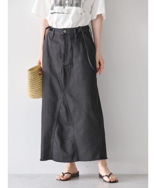 AMERICAN HOLIC（アメリカンホリック）の「サス付きタイトスカート（スカート・レディース・ホワイト/ブラック・S/M/L）」の5枚目の写真