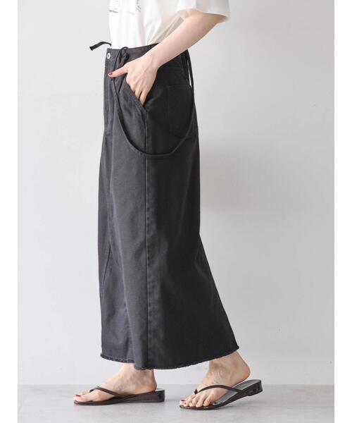 AMERICAN HOLIC（アメリカンホリック）の「サス付きタイトスカート（スカート・レディース・ホワイト/ブラック・S/M/L）」の6枚目の写真