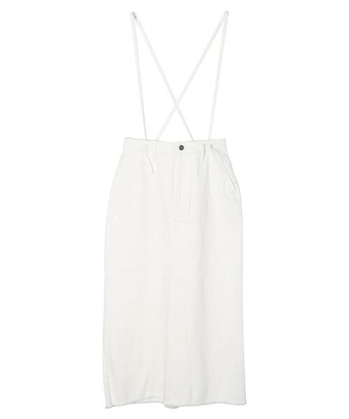 AMERICAN HOLIC（アメリカンホリック）の「サス付きタイトスカート（スカート・レディース・ホワイト/ブラック・S/M/L）」の10枚目の写真