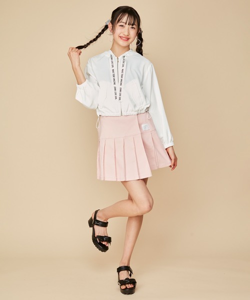 JENNI love（ジェニィラブ）の「ロゴテープシアーパーカー（パーカー・キッズ・ブラック/ミント/オフホワイト・160cm/150cm/140cm/130cm）」の18枚目の写真