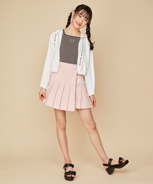 JENNI love（ジェニィラブ）の「ロゴテープシアーパーカー（パーカー・キッズ・ブラック/ミント/オフホワイト・160cm/150cm/140cm/130cm）」の20枚目の写真