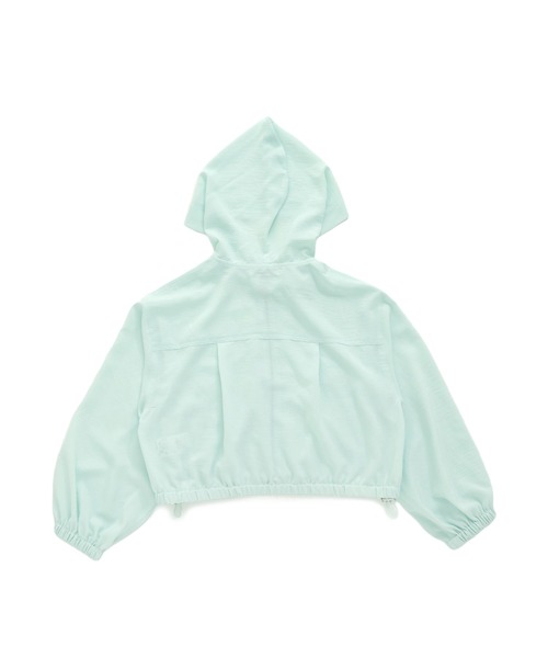 JENNI love（ジェニィラブ）の「ロゴテープシアーパーカー（パーカー・キッズ・ブラック/ミント/オフホワイト・160cm/150cm/140cm/130cm）」の7枚目の写真