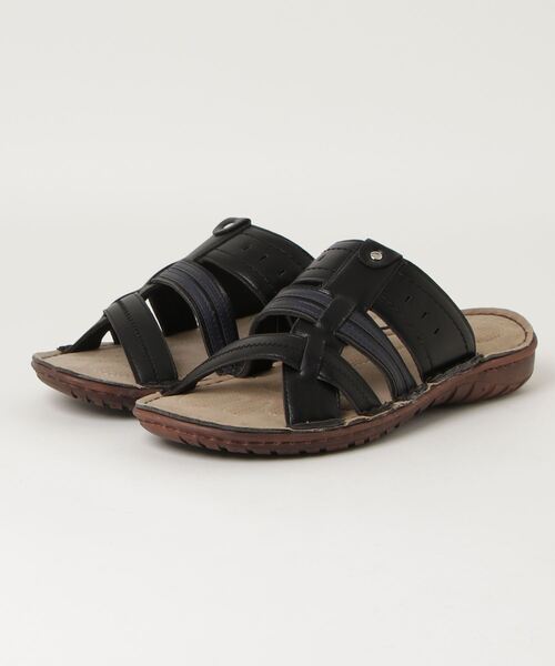 BARNSsohostreet（バーンズソーホーストリート）の「Liberty Duck リバティダック サンダル JMC8276（サンダル・メンズ・ホワイト/ブラウン/ブラック・M/L/LL/S）」の2枚目の写真