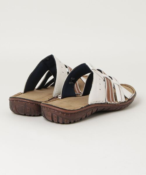 BARNSsohostreet（バーンズソーホーストリート）の「Liberty Duck リバティダック サンダル JMC8276（サンダル・メンズ・ホワイト/ブラウン/ブラック・M/L/LL/S）」の4枚目の写真