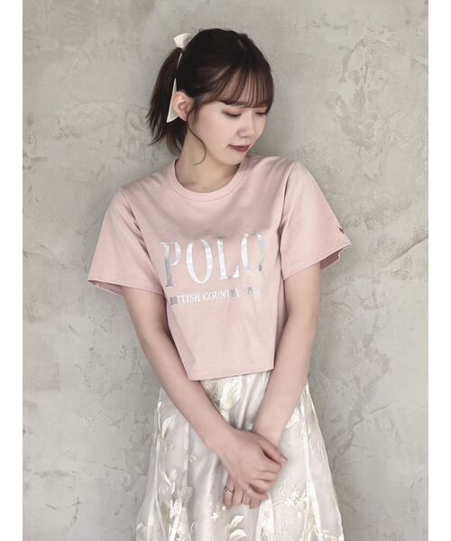 dazzlin（ダズリン）の「【POLO BCS コラボ】コンパクトロゴTシャツ（Tシャツ/カットソー・レディース・オフホワイト/ブラック/ピンク・FREE）」の19枚目の写真