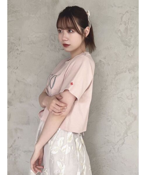 dazzlin（ダズリン）の「【POLO BCS コラボ】コンパクトロゴTシャツ（Tシャツ/カットソー・レディース・オフホワイト/ブラック/ピンク・FREE）」の20枚目の写真