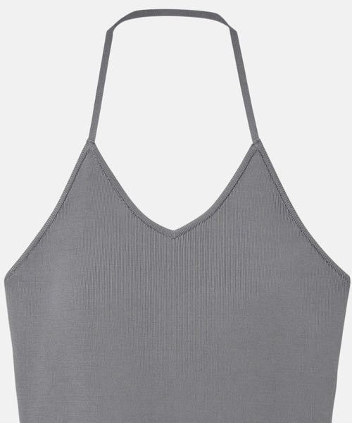 LE CIEL BLEU（ルシェルブルー）の「ホルターネックニットトップ / Halterneck Knit Top（キャミソール・レディース・レッド/ブラック/グレー・36）」の15枚目の写真