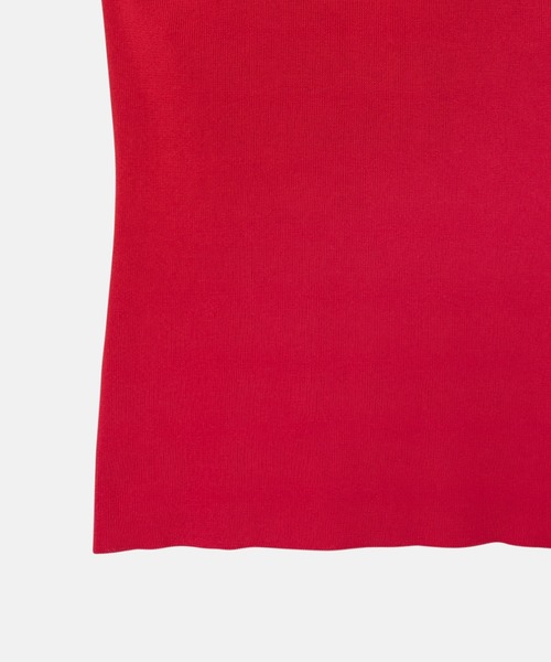 LE CIEL BLEU（ルシェルブルー）の「ホルターネックニットトップ / Halterneck Knit Top（キャミソール・レディース・レッド/ブラック/グレー・36）」の4枚目の写真