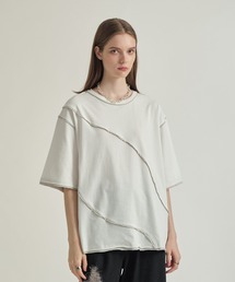 selle glant | SWITCHUNG DESIGN T/キリカエデザインルーズTシャツ(Tシャツ/カットソー)