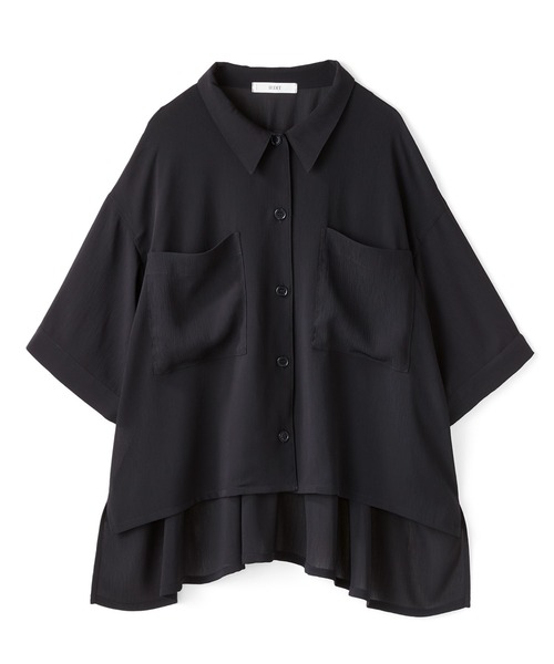 IEDIT(イディット)の「IEDIT 接触冷感素材が快適な シアーハーフスリーブシャツ(シャツ/ブラウス・レディース・ピンクベージュ・MEDIUM/X-LARGE/XX-LARGE/LARGE/XXX-LARGE/SMALL)」の7枚目の写真