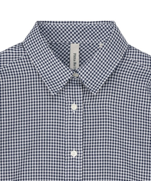 TOKYO SHIRTS(トウキョウシャツ)の「【Pitta Re:)】ふわっとガーゼシャツ 七分袖 綿100% レディースカジュアルシャツ(シャツ/ブラウス・レディース・ネイビー・L/M)」の3枚目の写真