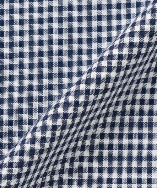 TOKYO SHIRTS(トウキョウシャツ)の「【Pitta Re:)】ふわっとガーゼシャツ 七分袖 綿100% レディースカジュアルシャツ(シャツ/ブラウス・レディース・ネイビー・L/M)」の5枚目の写真