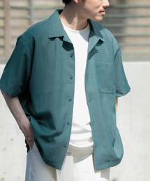 ITEMS URBANRESEARCH | 『吸水速乾/イージーケア/UVカット』『セットアップ対応』高機能ツイル オープンカラー半袖シャツ(シャツ/ブラウス)