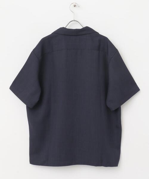 ITEMS URBANRESEARCH(アイテムズ アーバンリサーチ)の「『吸水速乾/イージーケア/UVカット』『セットアップ対応』高機能ツイル オープンカラー半袖シャツ(シャツ/ブラウス・メンズ・ネイビー/ブラック/チャコールグレー/ブルー系その他・MEDIUM/LARGE)」の13枚目の写真