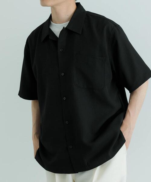 ITEMS URBANRESEARCH(アイテムズ アーバンリサーチ)の「『吸水速乾/イージーケア/UVカット』『セットアップ対応』高機能ツイル オープンカラー半袖シャツ(シャツ/ブラウス・メンズ・ネイビー/ブラック/チャコールグレー/ブルー系その他・MEDIUM/LARGE)」の19枚目の写真