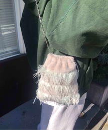 Casselini | Casselini(キャセリーニ)フラッフィーフェザー巾着(ショルダーバッグ)