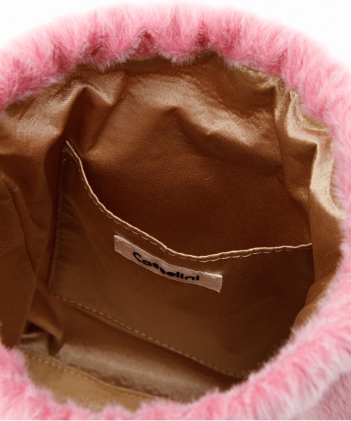 Casselini（キャセリーニ）の「Casselini(キャセリーニ)フラッフィーフェザー巾着（ショルダーバッグ・レディース・グレー/ブラック/ピンク・FREE）」の14枚目の写真