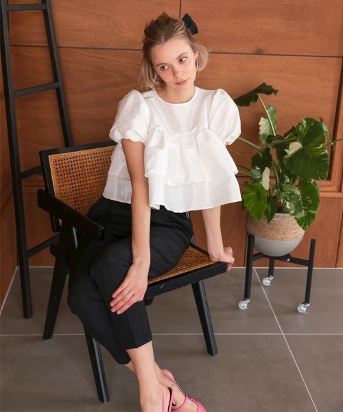 DONOBAN（ドノバン）の「フロッキードットパンツ（スラックス・レディース・ブラック系その他/グレー系その他/ブラック系その他2/ブラック・SHORT/LONG）」の21枚目の写真