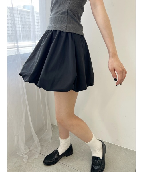 PHILLY（フィリー）の「【PHILLY】バルーンミニスカート（スカート・レディース・ブラック/ホワイト・FREE）」の11枚目の写真