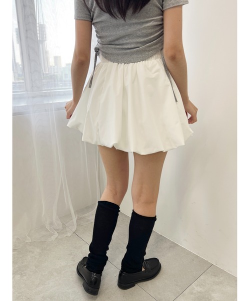 PHILLY（フィリー）の「【PHILLY】バルーンミニスカート（スカート・レディース・ブラック/ホワイト・FREE）」の8枚目の写真