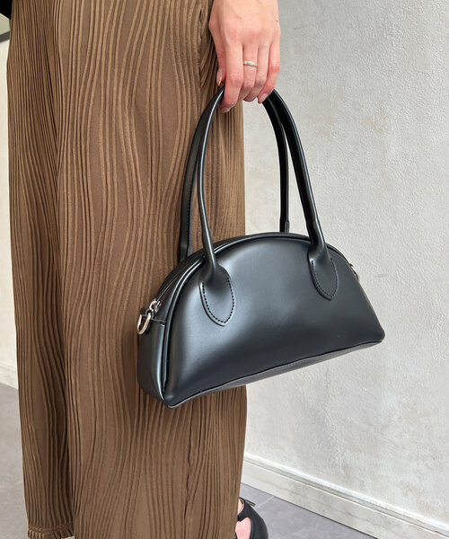 Chez toi（シェトワ）の「コンパクトラウンドBAG（トートバッグ・レディース・ボルドー/キャメル/ブラック・FREE）」の5枚目の写真